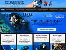 Tablet Screenshot of divelawyer.com